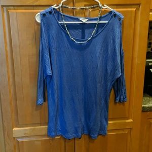 Calvin Klein open shoulder tunic